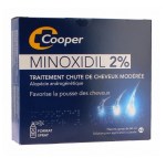 Cooper Minoxidil 2% 3 Flacons de 60ml